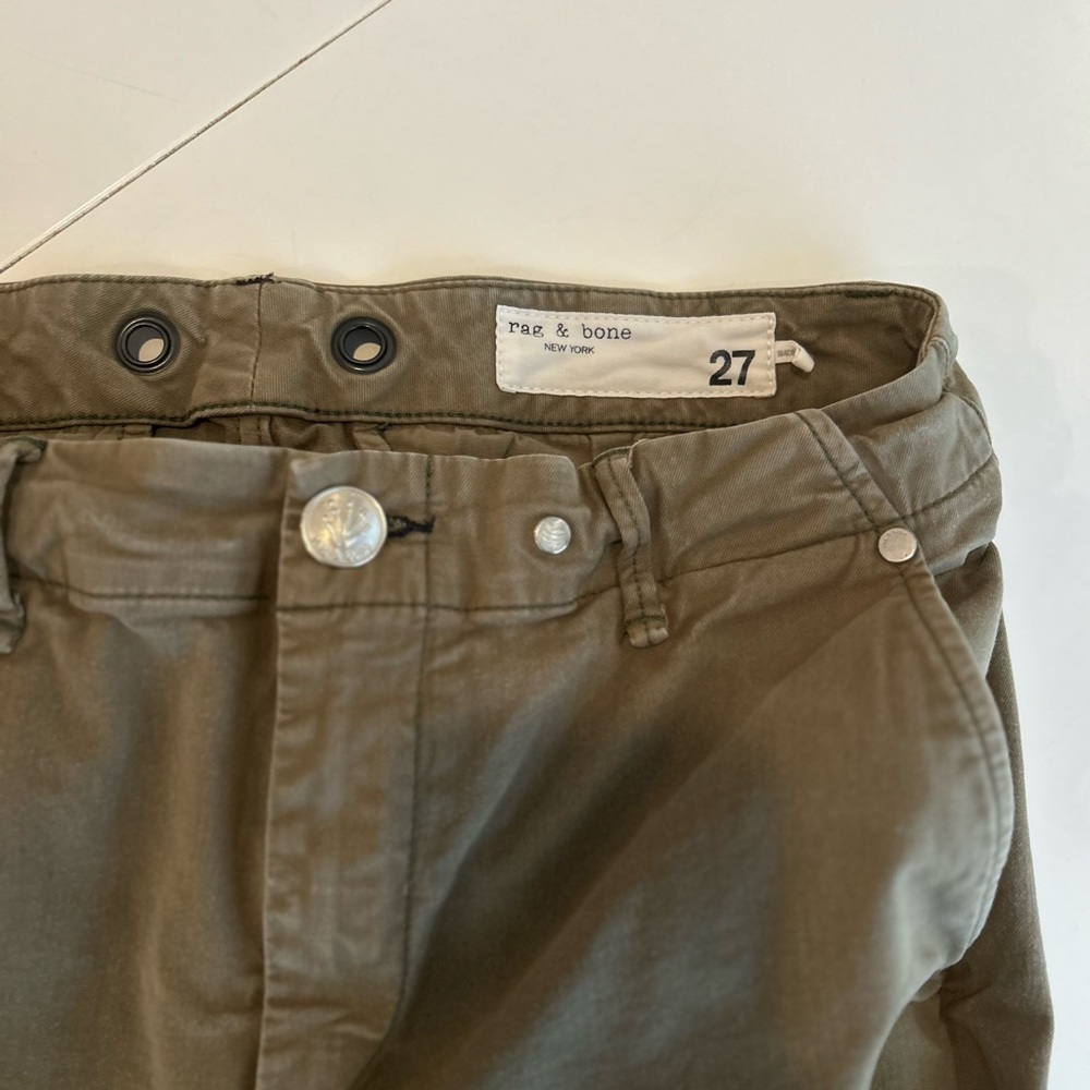 Rag and bone green khaki chino pants